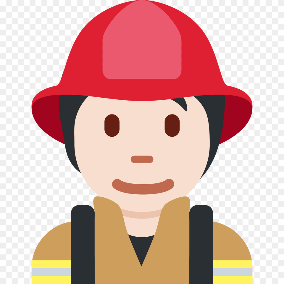 Firefighter Emoji Clipart, Clothing, Hardhat, Helmet, Baby Free Png