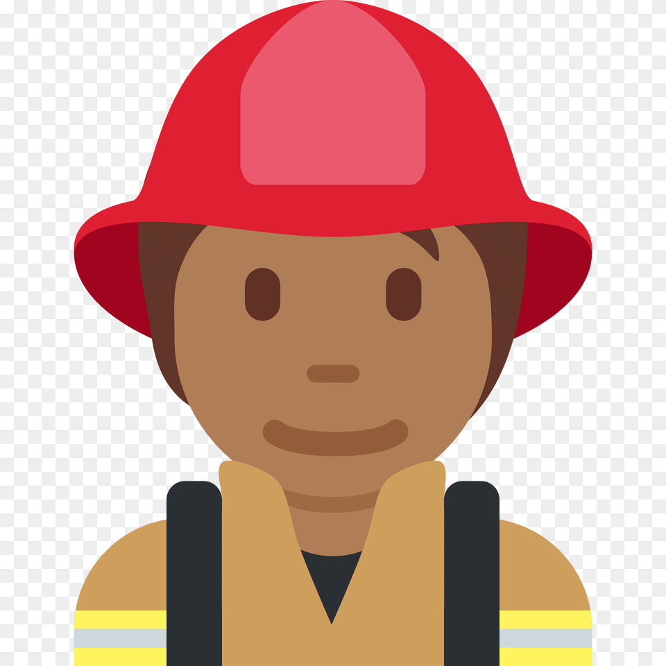 Firefighter Emoji Clipart, Clothing, Hardhat, Helmet, Baby Free Png