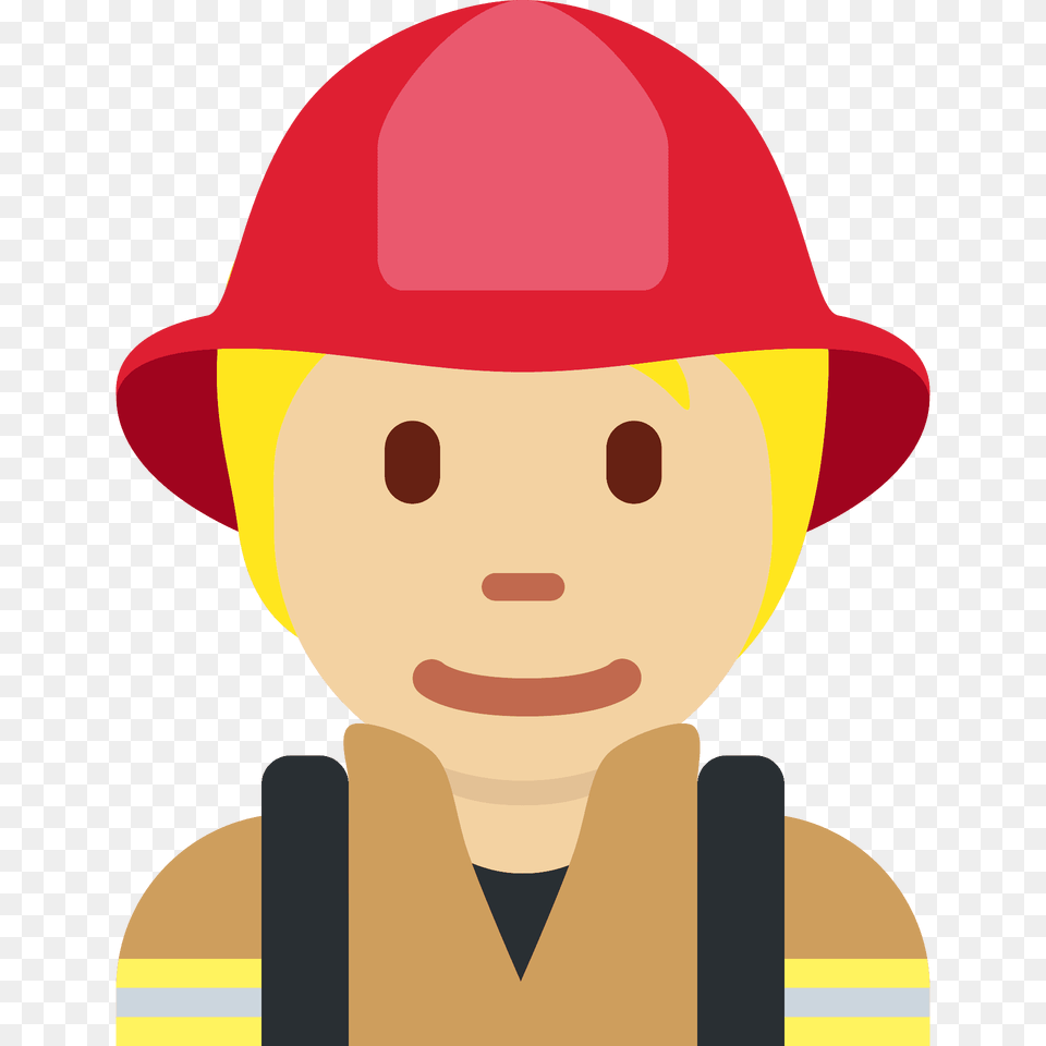 Firefighter Emoji Clipart, Clothing, Hardhat, Helmet, Baby Png Image