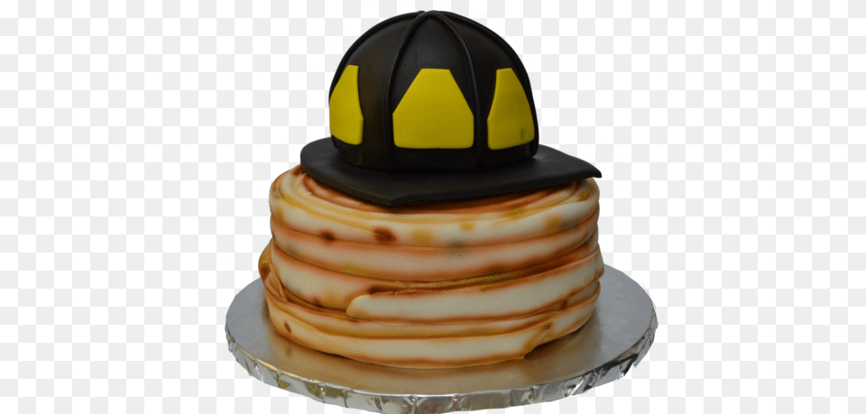 Firefighter Helmet And Hose Cake Toronto Bnh, Birthday Cake, Bread, Cream, Dessert Free Transparent Png