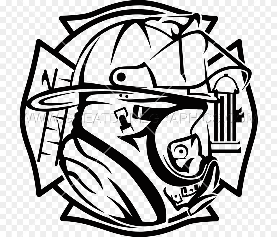 Firefighter Maltese Cross Clipart Download Volunteer Fire Department Logo, Crash Helmet, Helmet Free Transparent Png