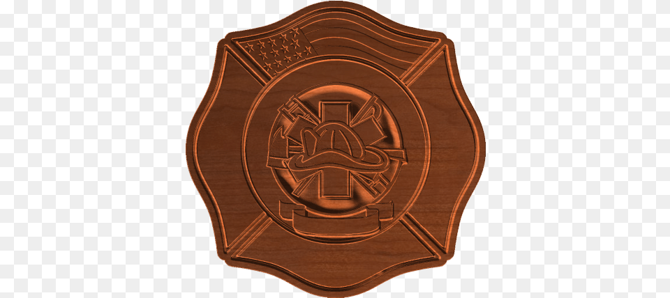 Firefighter Maltese Cross Emblem, Badge, Logo, Symbol, Bronze Free Png