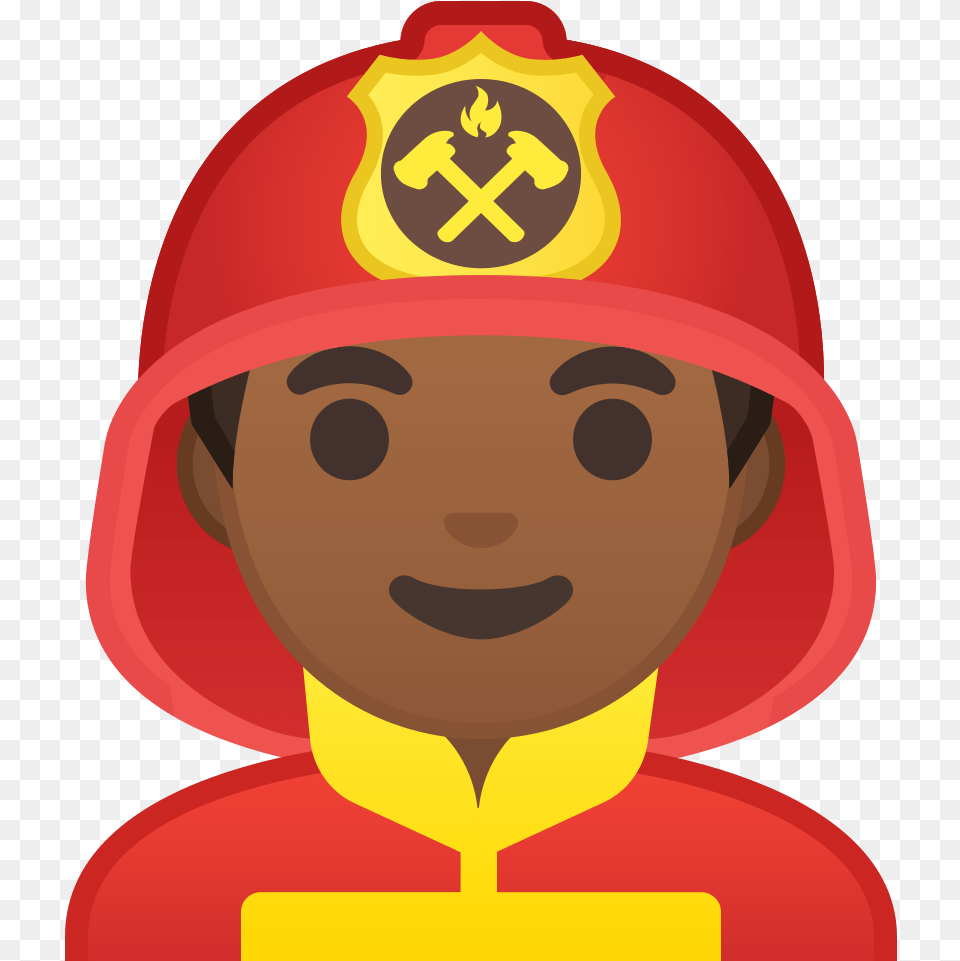 Firefighter Man Firefighter Emoji, Helmet, Baby, Person, Face Free Png