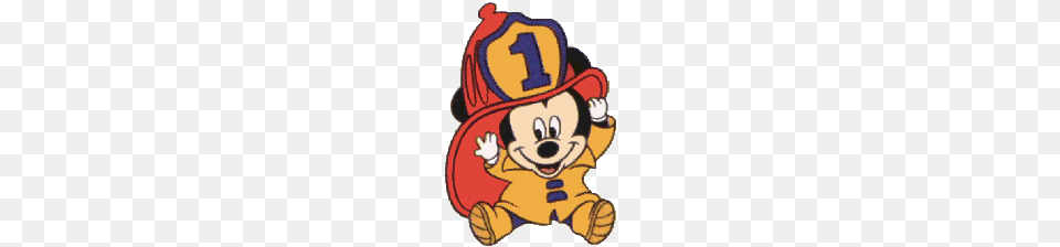 Firefighter Mickey Mouse Fire Rescue Ems Drawing, Baby, Person, Face, Head Png