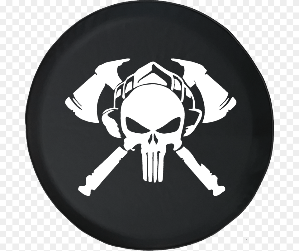 Firefighter Skull Decal, Plate, Emblem, Symbol, Face Free Png Download