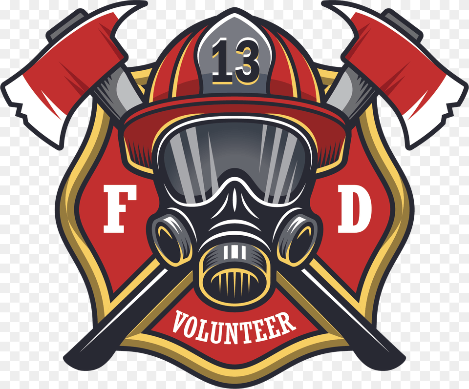 Firefighter Sticker Decal Fire Department Firefighter Logo Vector, Dynamite, Weapon, Emblem, Symbol Free Transparent Png