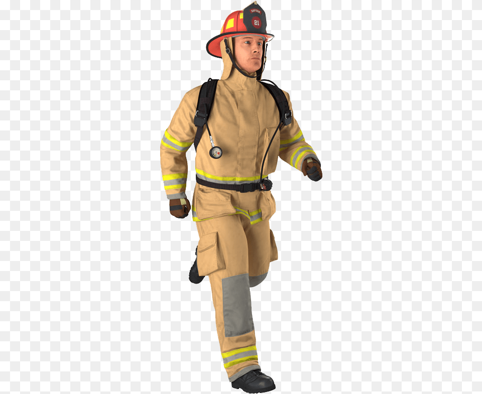 Firefighter Transparent Firefighter, Adult, Male, Man, Person Png