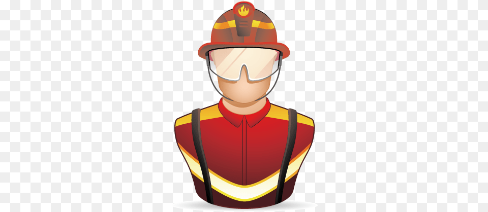 Firefighter Vigili Del Fuoco Firefighting Icon, Clothing, Hardhat, Helmet, Vest Free Png Download