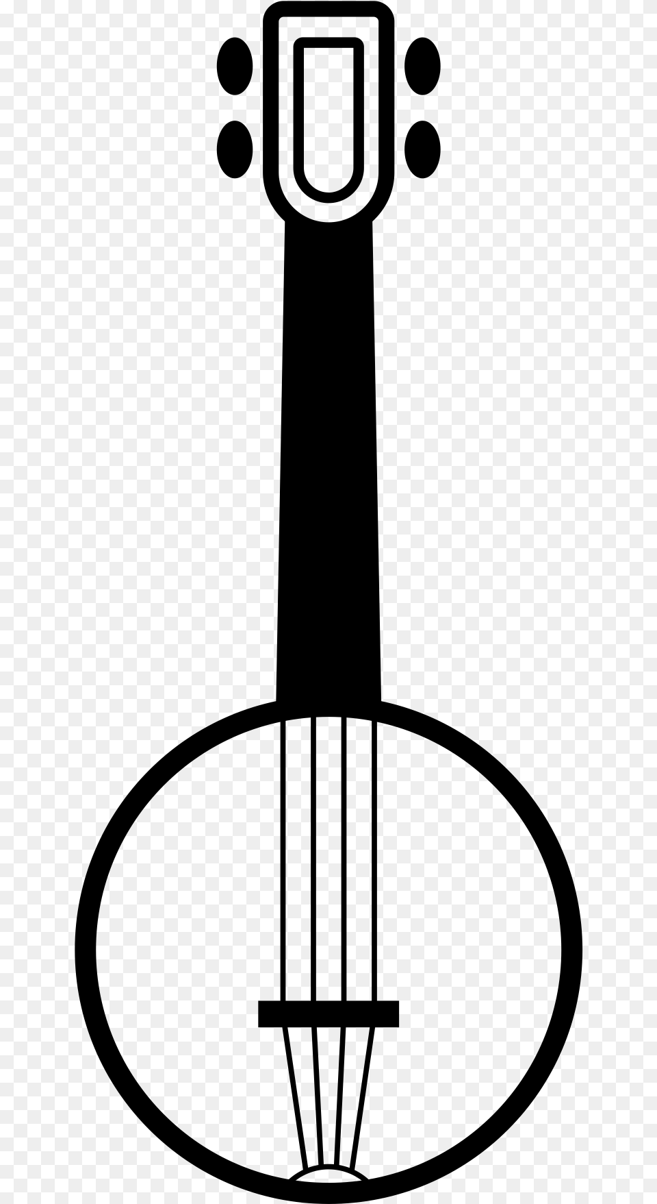 Firefly Banjo Ukulele Banjo Clip Art, Gray Png Image