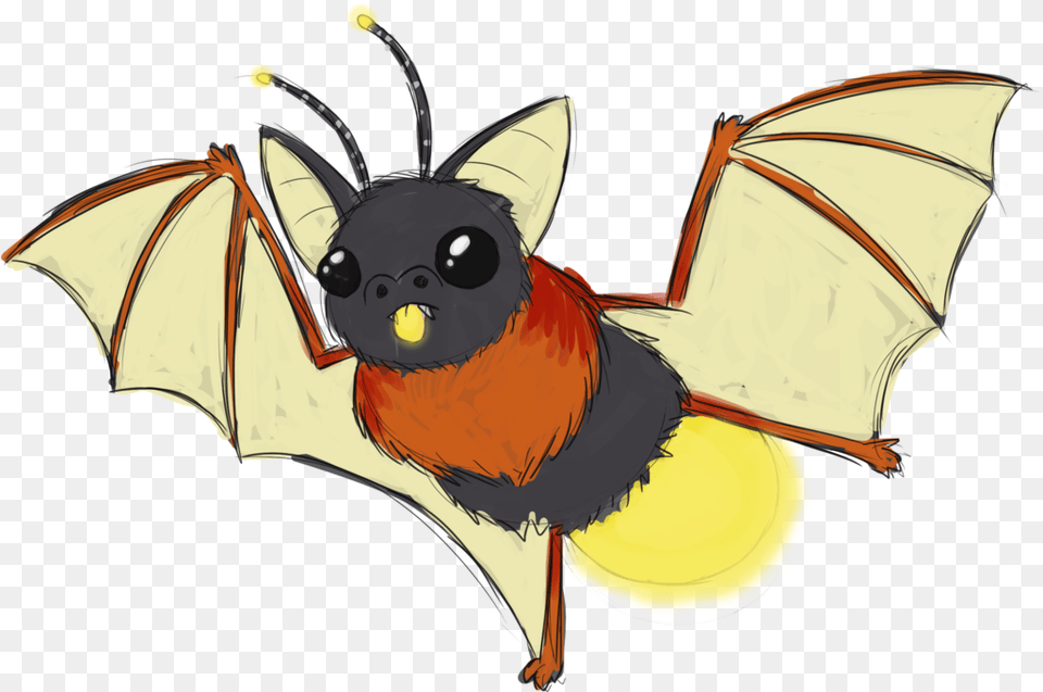 Firefly Cartoon Bat Firefly, Animal, Mammal, Wildlife, Bird Png Image