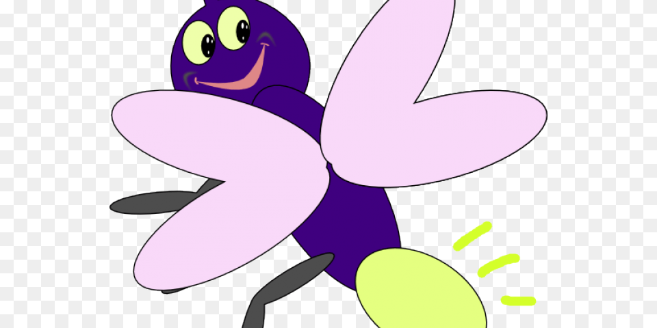 Firefly Clipart, Purple, Flower, Plant, Animal Png