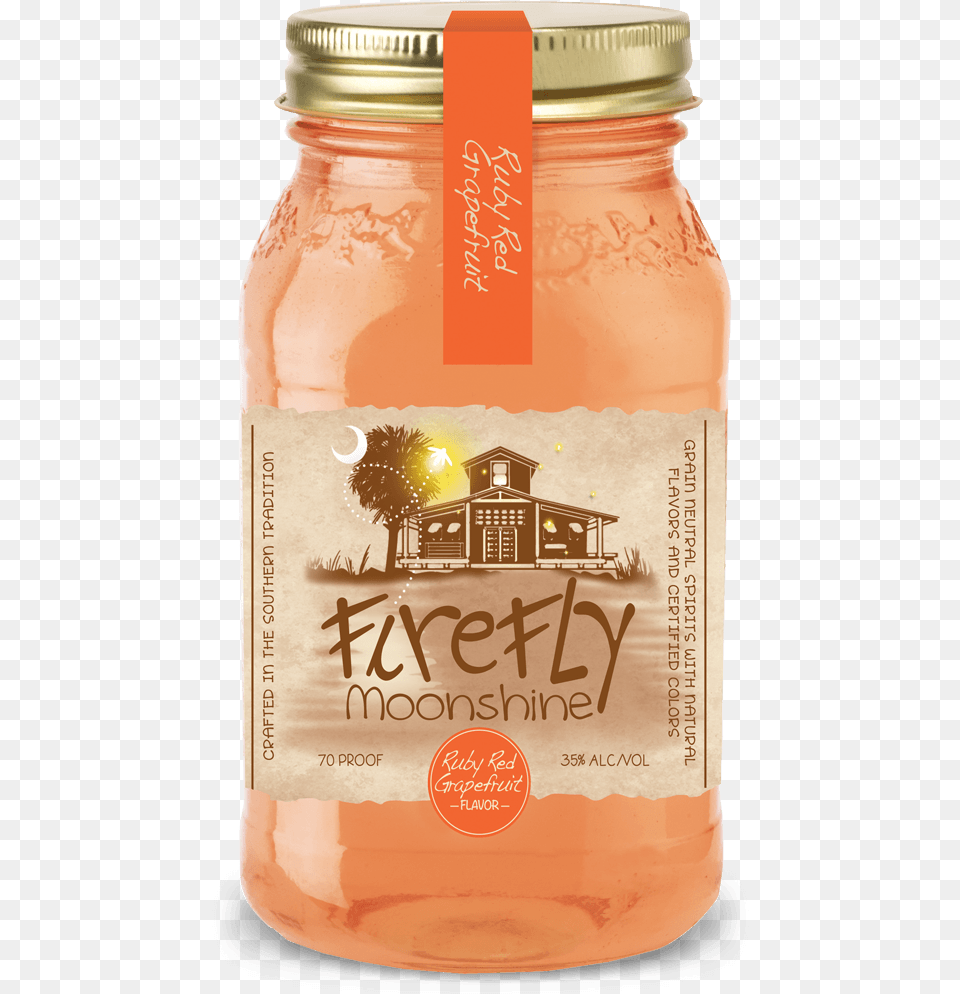 Firefly Distillery Ruby Red Grapefruit Moonshine Firefly Apple Pie Moonshine, Food, Honey, Jar, Architecture Png Image