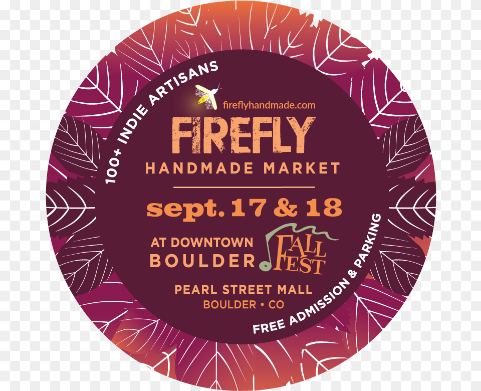 Firefly Handmade Market, Advertisement, Poster, Disk Png