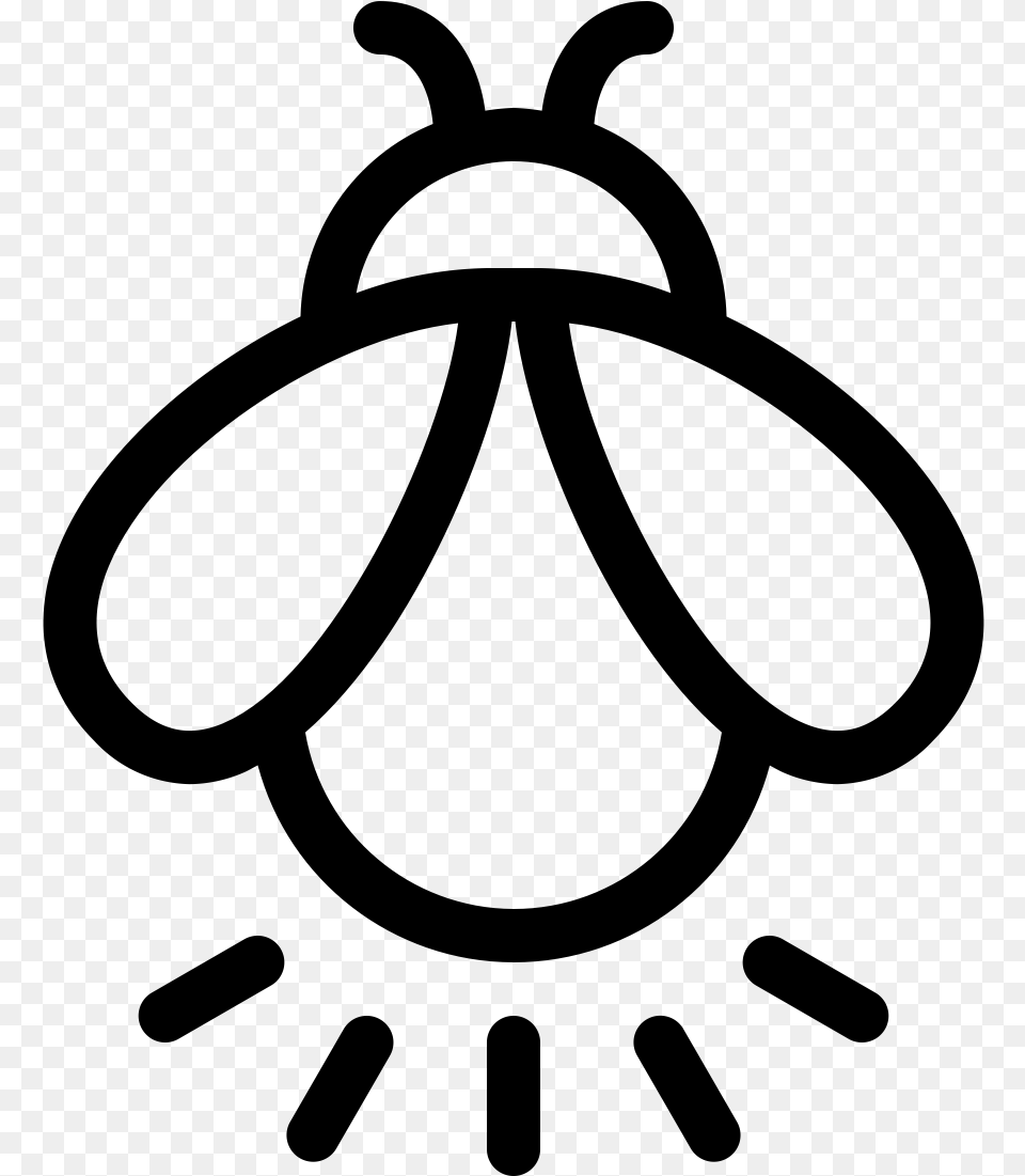 Firefly Icon Cartoons Firefly Black And White, Gray Free Png Download