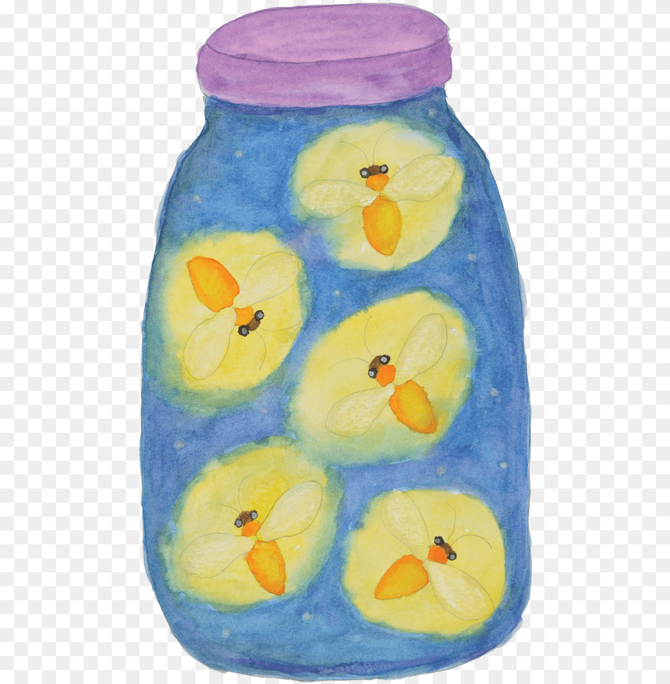 Firefly Watercolor, Jar Free Png
