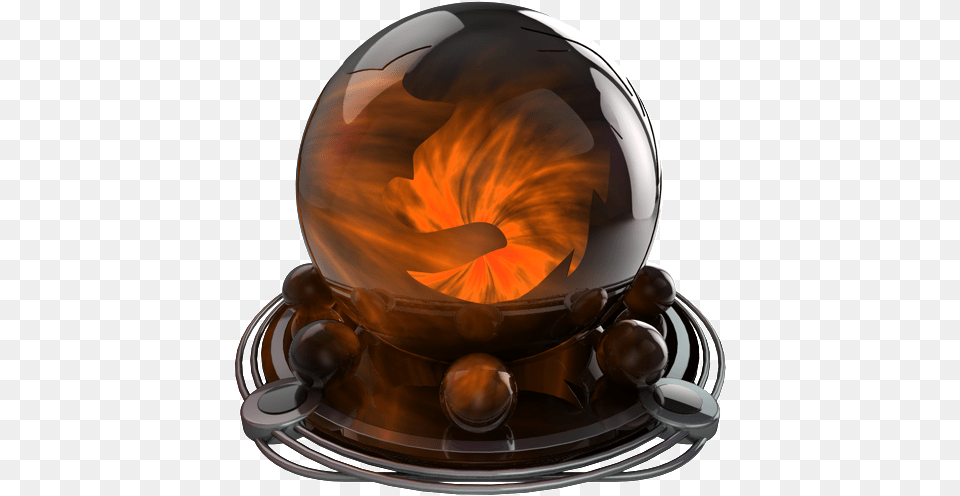 Firefox Download Icon Orange And Chrome On Artageio Teamviewer Red Icon, Sphere, Accessories Png Image