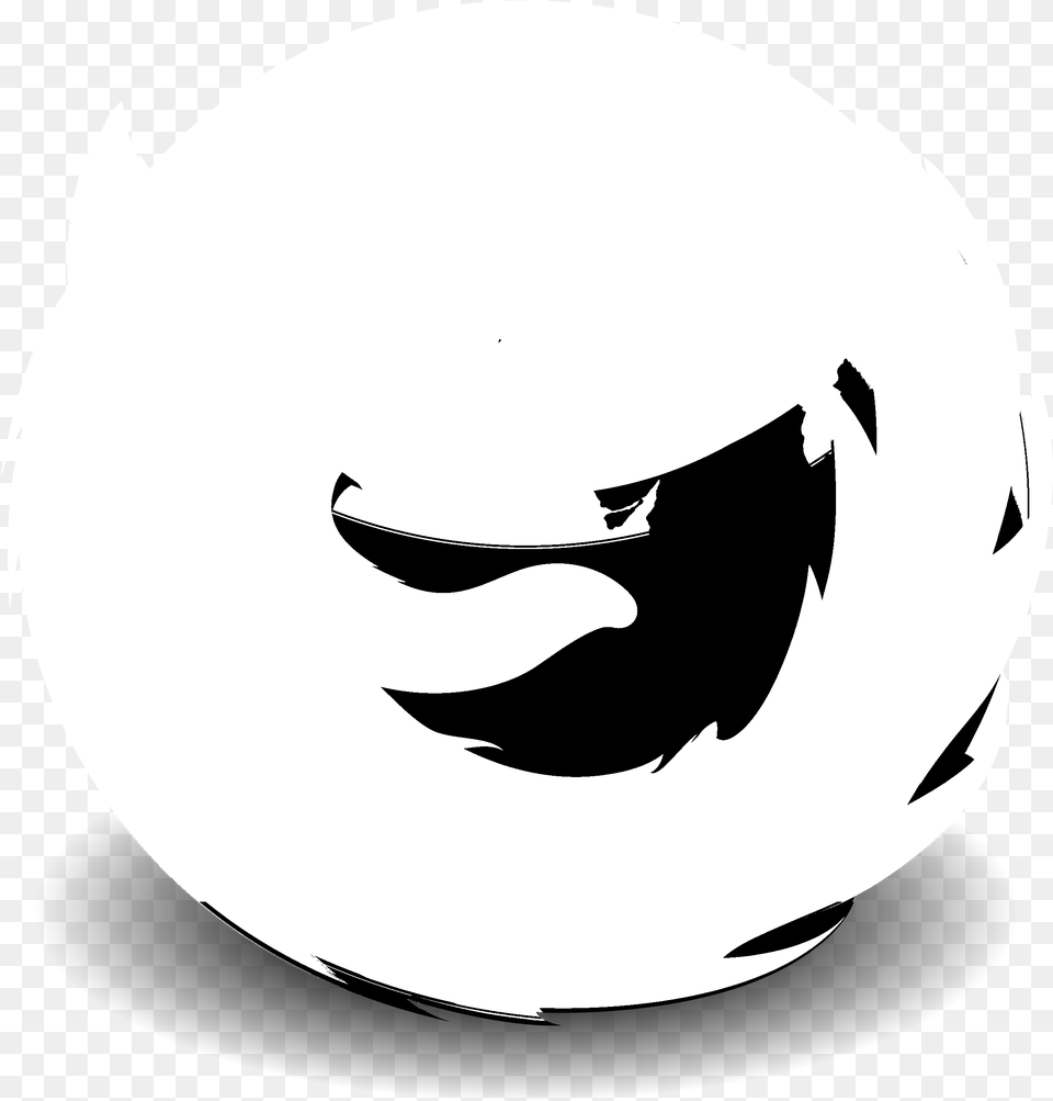 Firefox Logo, Stencil, Shark, Sea Life, Animal Free Png