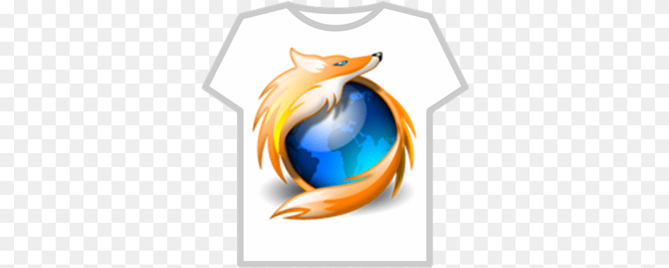 Firefox Logo Roblox Logo Mozilla Firefox, Clothing, T-shirt, Ammunition, Grenade Free Transparent Png