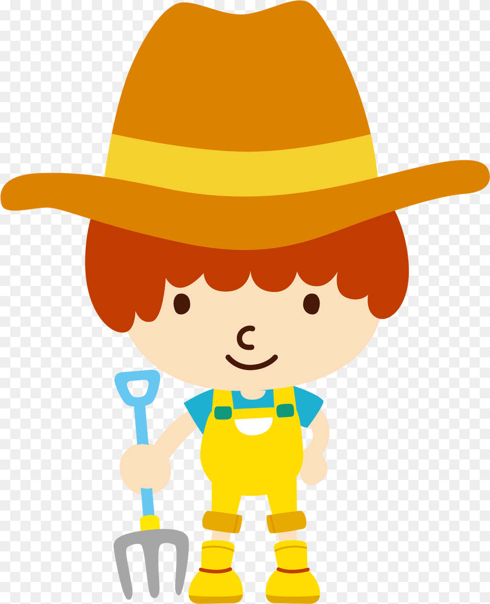 Firehose Clipart Trator Fazendinha, Clothing, Hat, Baby, Person Png