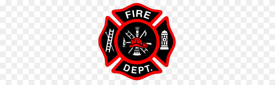 Fireman Bage New Red Hat Cut Clip Art Firefighters, Logo, Emblem, Symbol, Dynamite Png Image