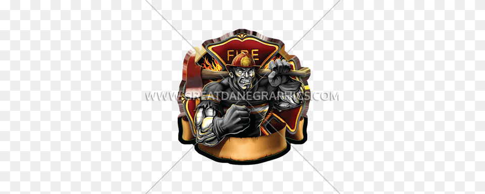 Fireman Beast Production Ready Artwork For T Shirt Printing, Person, Armor Free Png