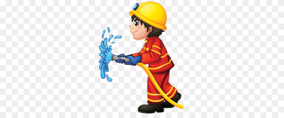 Fireman Firefighter Clip Art Vector Clipart Images, Clothing, Hardhat, Helmet, Person Free Png Download