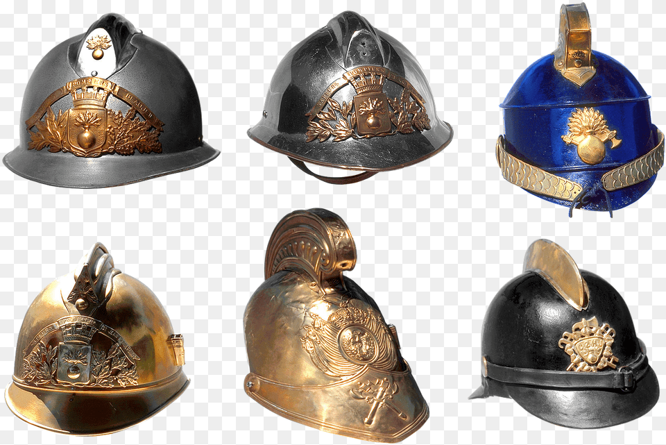 Fireman Pickelhaube, Clothing, Hardhat, Helmet, Bronze Free Png Download