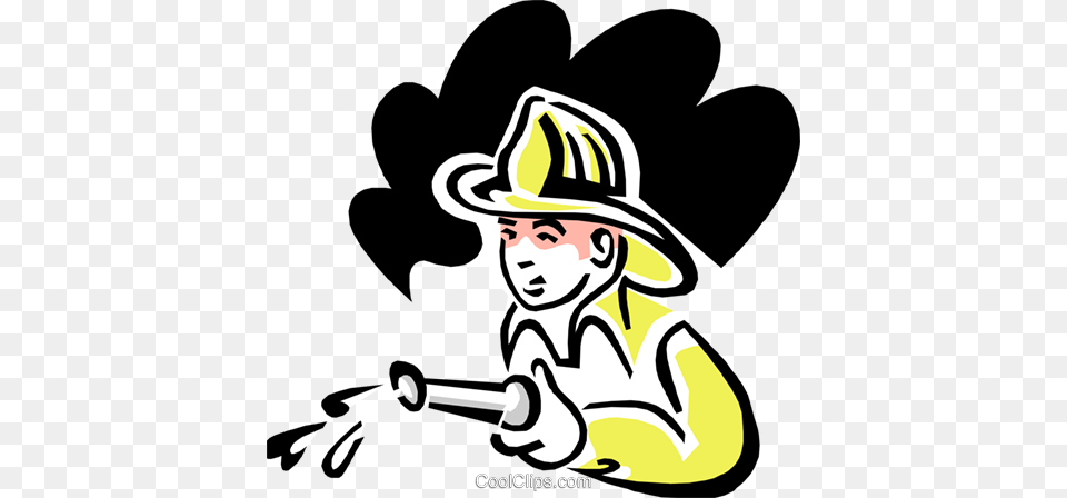 Fireman Royalty Free Vector Clip Art Illustration, Clothing, Hat, People, Person Png