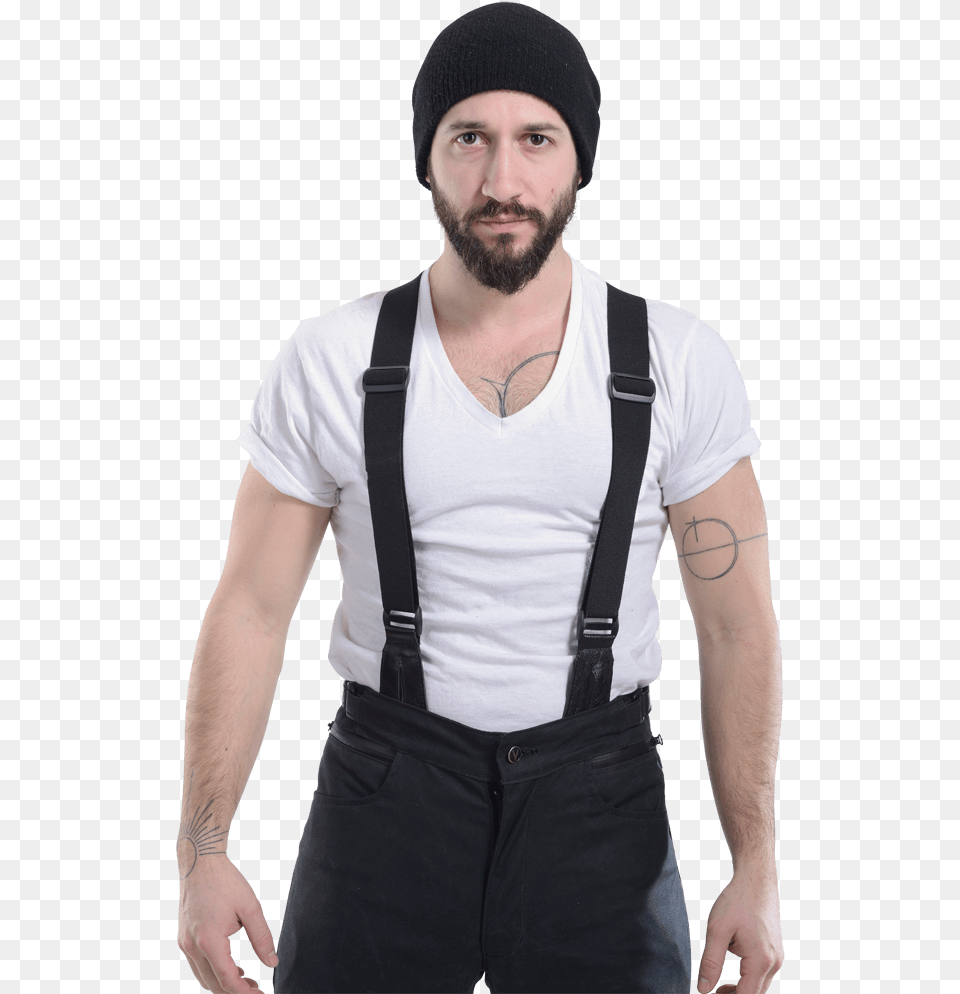 Fireman Suspenders Beanie, Accessories, Clothing, Hat, Adult Free Png Download