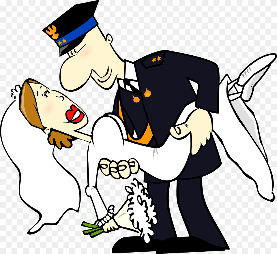 Fireman Wedding Clipart, Baby, Person, Book, Comics Png Image