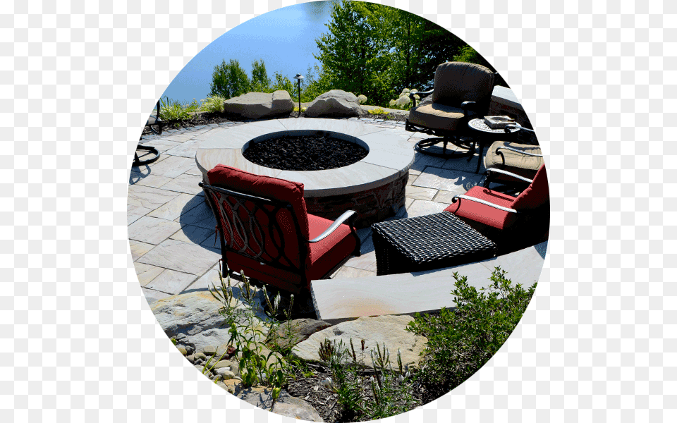 Firepit Backyard, Yard, Walkway, Slate, Flagstone Free Png Download