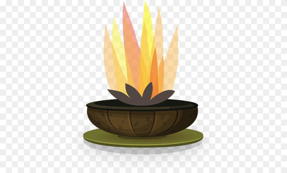 Firepit Garden Wood Fire Pit Vector Flame Free Png Download