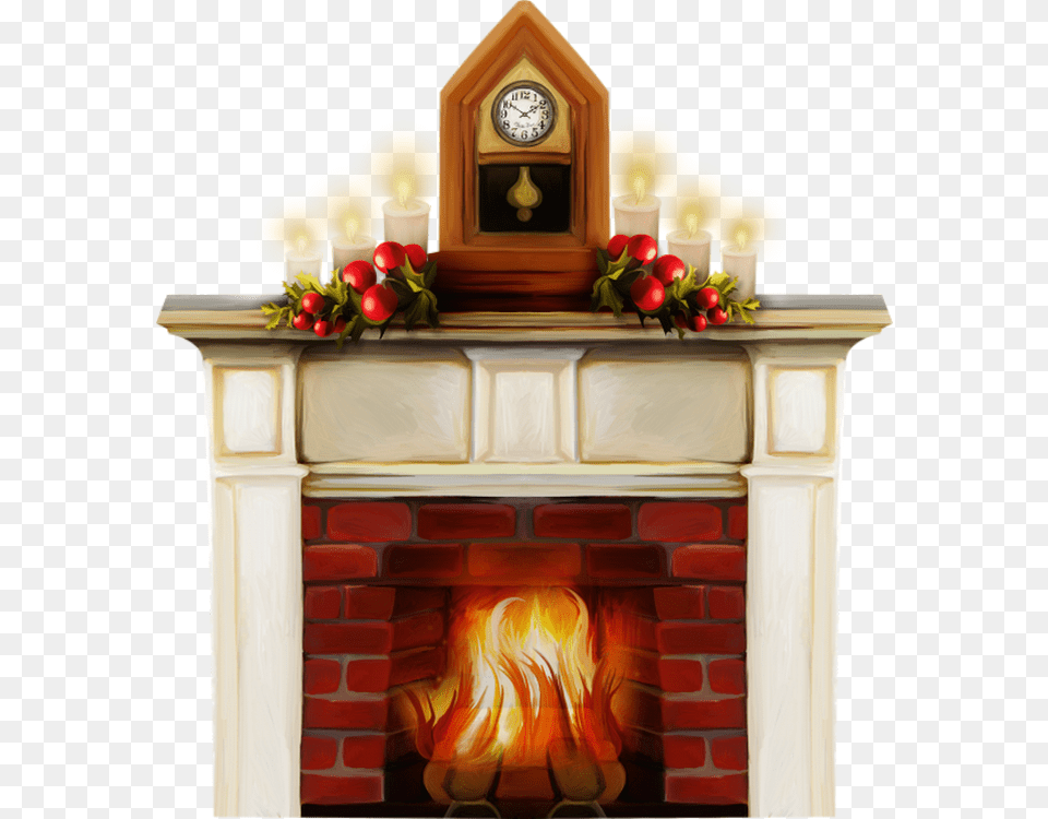 Fireplace, Hearth, Indoors, Candle Free Png