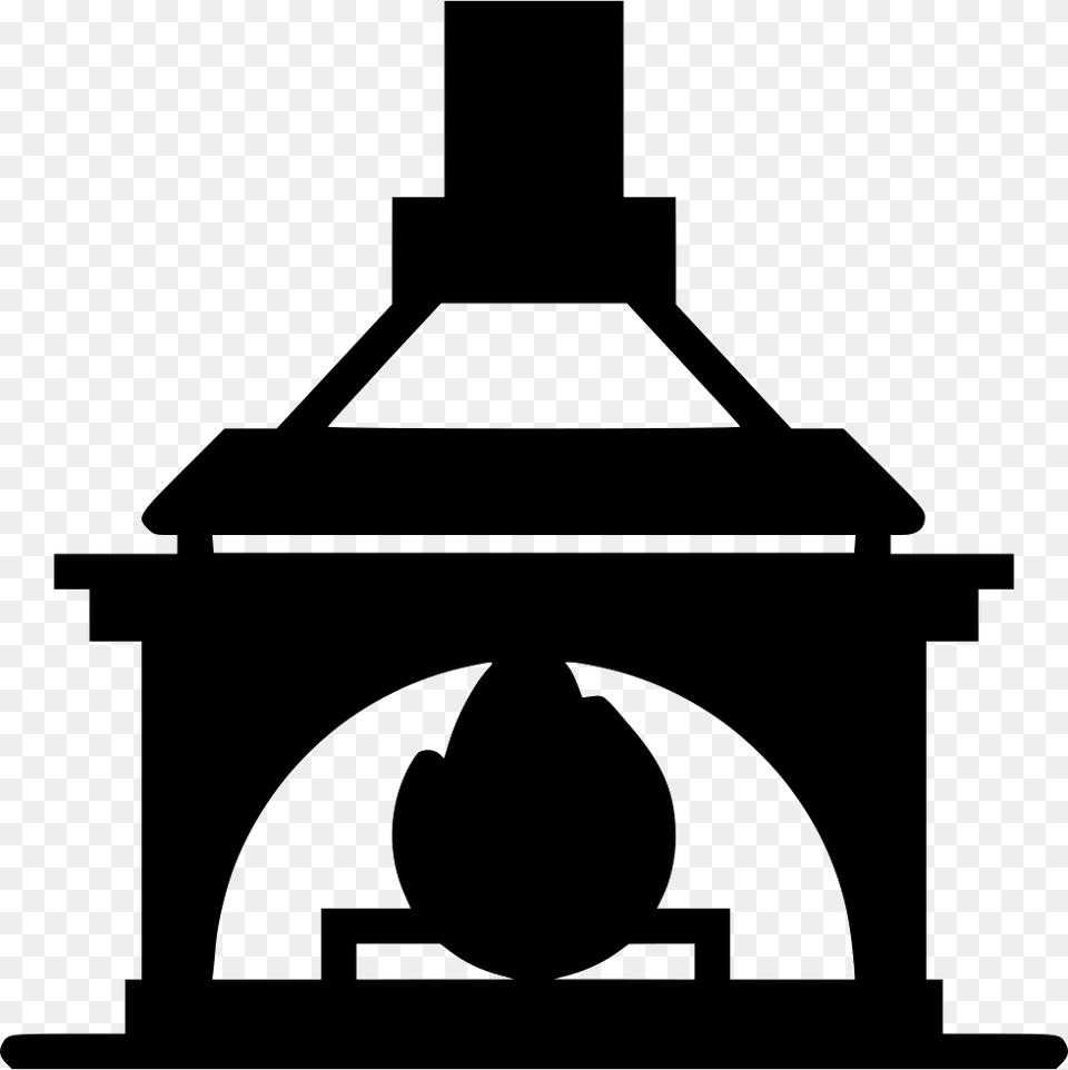 Fireplace, Silhouette, Lamp, Cross, Symbol Png Image