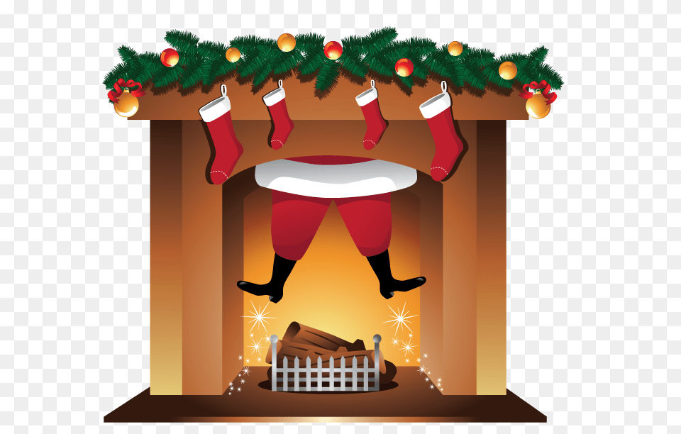 Fireplace, Indoors, Festival, Christmas Decorations, Christmas Png Image