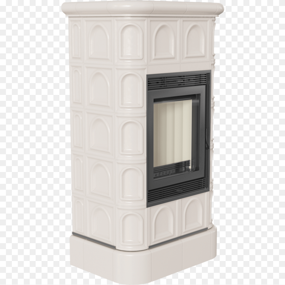 Fireplace Blanka 8 Tile Cream Piec Blanka, Indoors, Hearth, Furniture, Cabinet Free Png