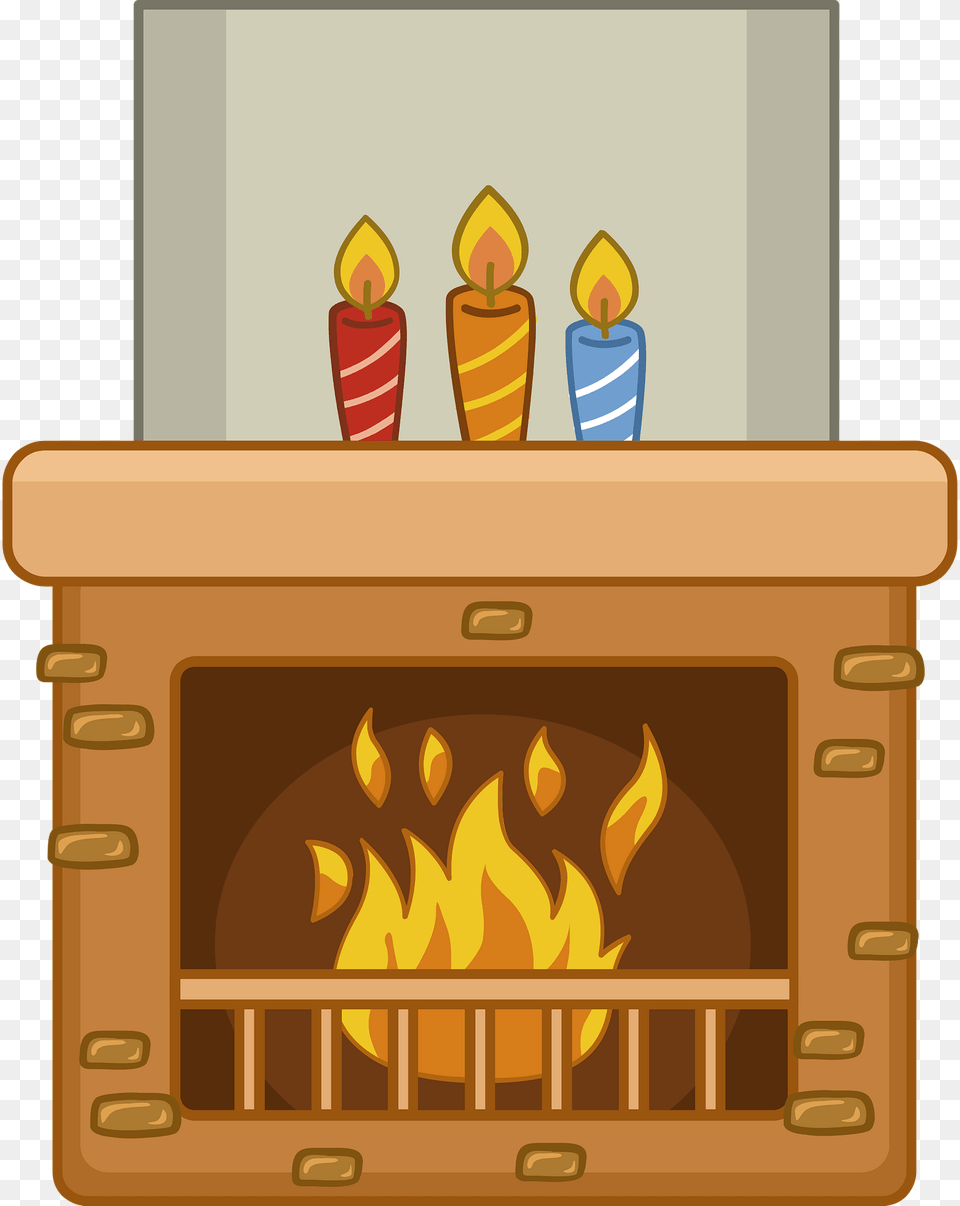 Fireplace Clipart, Indoors, Hearth, Fire Png