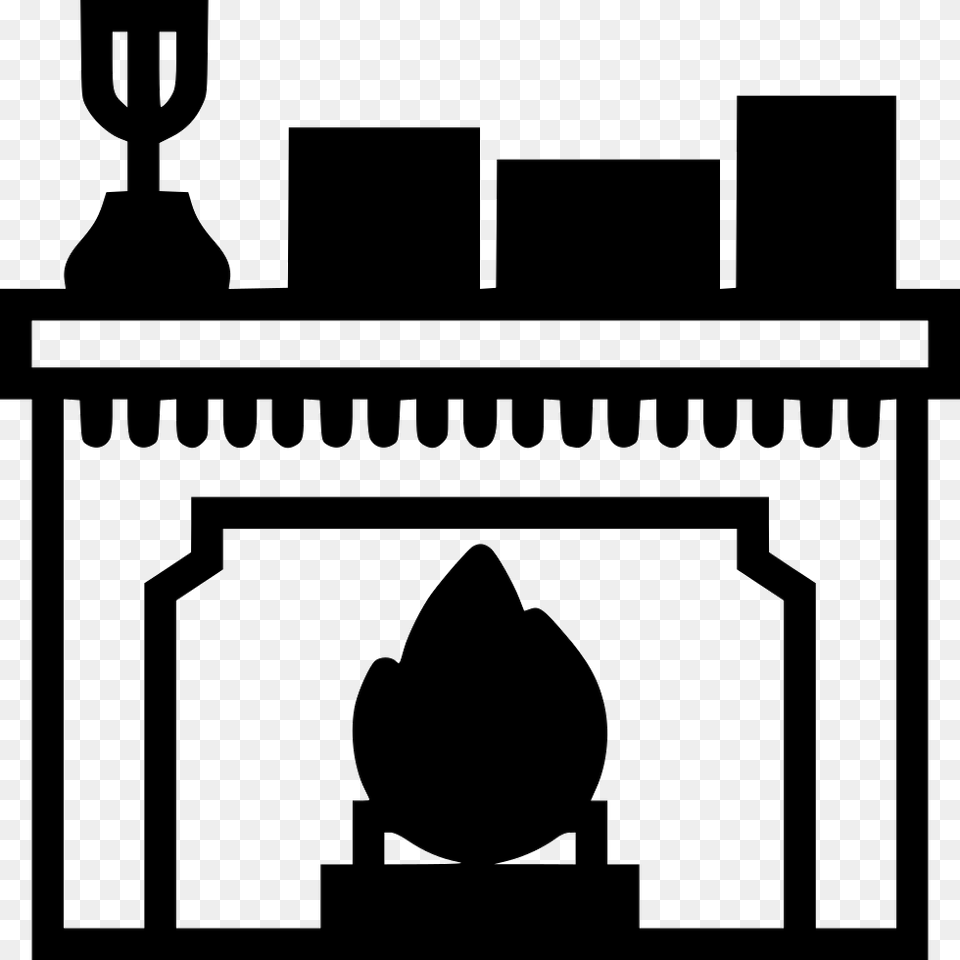 Fireplace Living Room Icon, Altar, Architecture, Building, Church Png Image