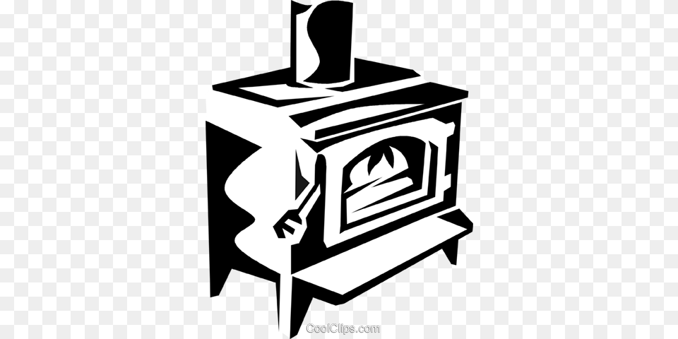 Fireplace Royalty Vector Clip Art Illustration, Appliance, Device, Electrical Device, Oven Png