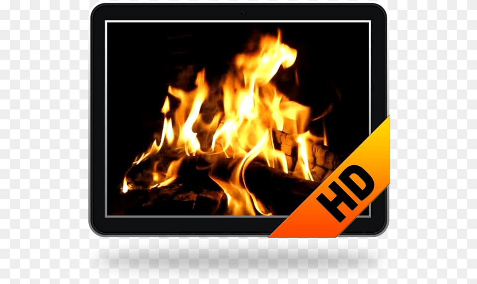 Fireplace Screensaver Amp Wallpaper Hd With Relaxing Fireplace, Fire, Flame, Indoors, Bonfire Free Png