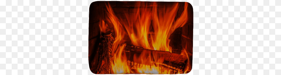 Fireplace With Wood And Fire Bath Mat U2022 Pixers We Live To Change Fireplace, Indoors, Hearth Free Transparent Png