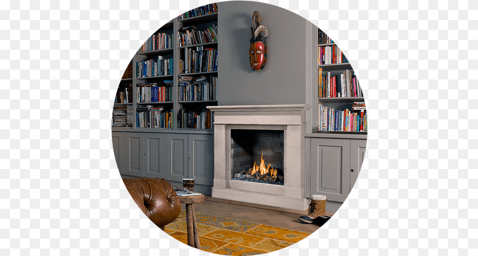 Fireplaces D U0026 G Stone Services Ltd Fireplace, Hearth, Indoors, Furniture, Bookcase Png