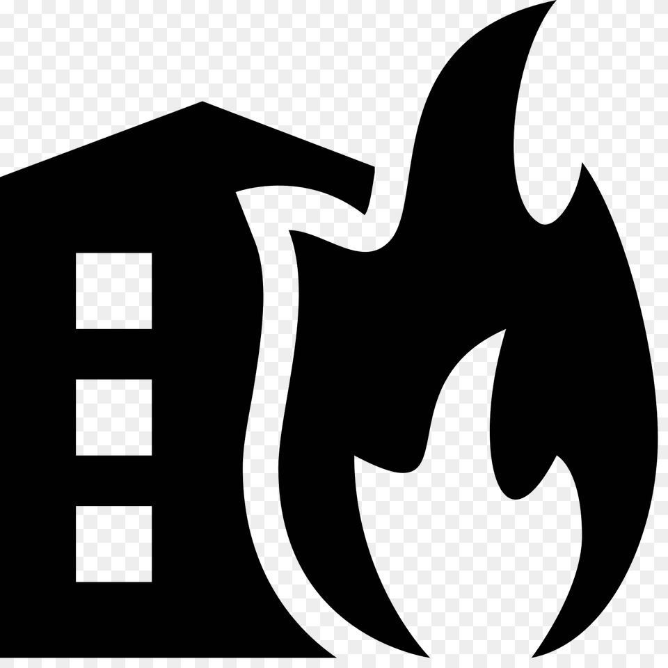 Fires Icon, Gray Png Image