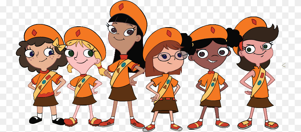 Fireside Girls Phineas And Ferb Poohs Wikia, Baby, Person, Face, Head Free Transparent Png
