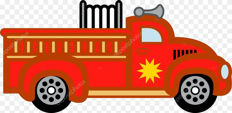 Firetruck Clipart Fire Truck Cartoon Stock Vector Firetruck Clipart, Transportation, Vehicle, Fire Truck, Machine Free Transparent Png