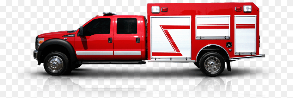 Firetruck Clipart Van Fire Fire Truck Side View, Transportation, Vehicle, Machine, Wheel Free Transparent Png
