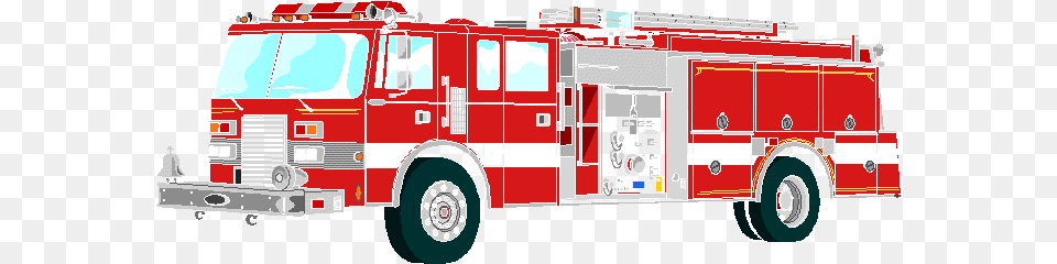 Firetruck Fire Engine Hostted Clip Art Fire Truck, Transportation, Vehicle, Fire Truck, Fire Station Free Transparent Png