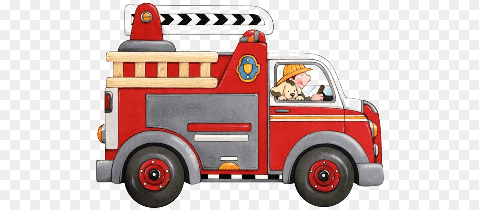 Firetruck Firetrucks Clipart Original Camion Pompier Clipart, Transportation, Vehicle, Truck, Baby Free Transparent Png