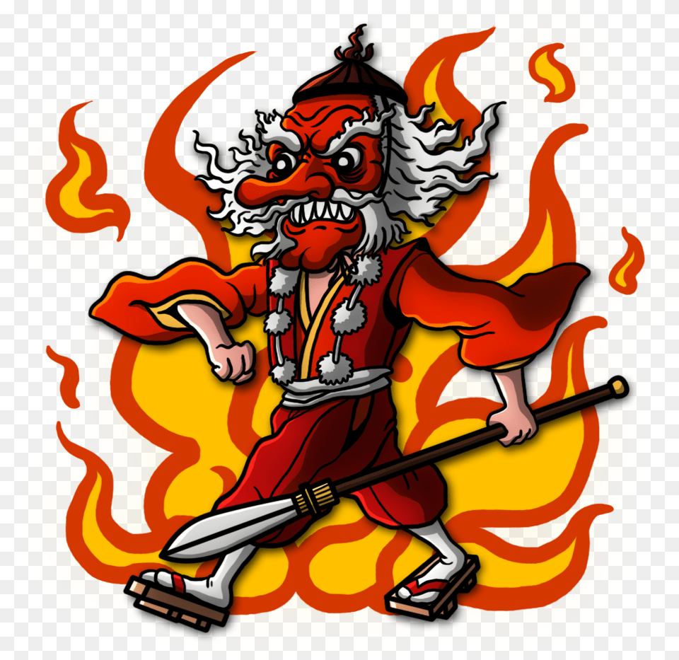 Firewalking Tengu Ckavanagh Cartoon, Person, Face, Head Png Image