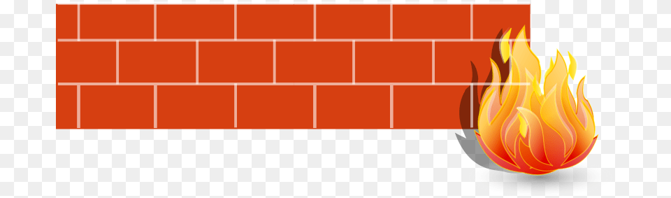 Firewall, Brick, Fire, Flame, Fireplace Free Png Download